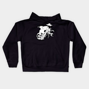 Strange Cat And Snake Surreal Art Kids Hoodie